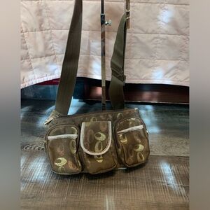 Elegant Brown and Gold Women's Belt Bag